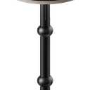 Small Round Side Table, Coffee Drink Table for Small Spaces, Modern Night Stand with Metal Leg, Weighted Iron Base Pedestal Round End Tables for Living Room, Bedroom, Narrow Corners,Sofa Couch