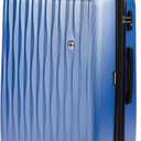 SwissGear 7272 Energie Expandable Hardside Luggage with Spinner Wheels and TSA Lock, Periwinkle Blue, Checked-Large 27-Inch