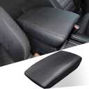 for Honda CRV 2017-2022 Center Console Cover - Vegan Leather Extra Soft Armrest Protector for Honda CR-V Interior Accessories 2017 2018 2019 2020 2021 2022Black