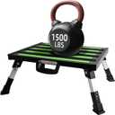 19 x 14.5 in RV Step Stool, Adjustable Aluminum Platform