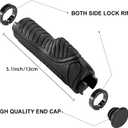 ROCKBROS Mountain Bike Grips Handlebar Bicycle Handlebar Grips Bike Handle Grips Double Aluminum Clamp Lock On Grips for MTB BMX Mountain Bike Handle Bar Ends Black Grey Red Green