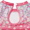 Vogseek Gymnastics Leotards for Girls with Shorts Sparkly Ballet Dance Unitards Biketards Kids Activewear (6-7 Years, Yellow)