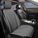 Black Panther Car Seat Cover, 1 Piece Universal Sideless Driver Seat Protector, Universal Fit 95% Vehicles, Without Lumbar Support (Gray)
