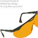 Honeywell Uvex Ademco Skyper Blue Light Blocking Computer Glasses with SCT-Orange Lens (S1933X)
