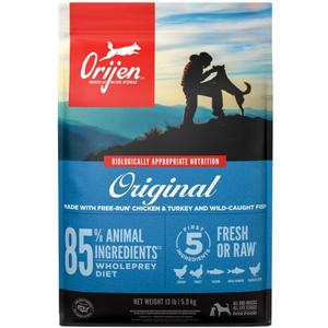 ORIJEN Grain Free High Protein Dry Dog Food Original Recipe 13lb Bag (EXP 08/31/26)