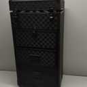 Stagiant Rolling Makeup Case with Drawers Cosmetology Case on Wheels 4 IN 1 Makeup Case 3 Drawers with Foot Stand Spring-release Mechanism Rolling Make Up Organizer for Artist Salon Nail Teach Trunk