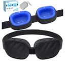 CLOZIA Eye Mask for Dry Eyes - 100% Blackout Dry Eye Mask & Moisture Goggles - Adjustable Sleeping Mask for Men & Women - Removable Cleaning Silicone, Soft & Comfortable - Great for Travel, Shift Work