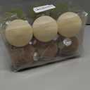 YUJUN 12 PCS Christmas Large Velvet Balls Ornaments 3.14In Shatterproof White Green Tree Hanging Plastic Ball Set Xmas Bulk Flocked Ornaments for Christmas Tree Home Party Wreath Decorations