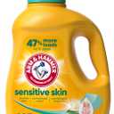 ARM & HAMMER Sensitive Skin Liquid Laundry Detergent, Fresh Scent, 105 fl oz, 105 Loads