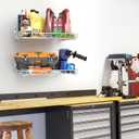 TORACK 2-Pack 12x24 inch Wall-Mounted Shelf, Garage Wall Shelves