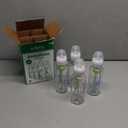 Dr. Brown's Anti-Colic Options+ Narrow Glass Baby Bottle with Level 1 Slow Flow Nipple, BPA-Free, 8 oz/250 mL, 4-Pack