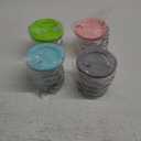 For Ninja Creami NC299AMZ & NC300s Series Ice Cream Makers, BPA-Free &Dishwasher Safe, 16oz Pints with Lids 4 Pack - Assorted Colors, Ice Cream Containers (Grey/Pink/Green/Blue)