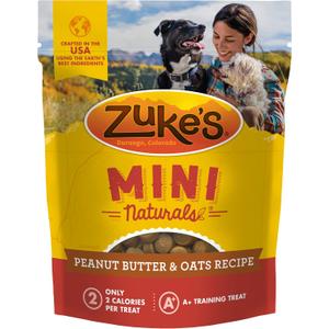 2 x Zuke`s Mini Naturals Dog Treat Peanut Butter 1lb (EXP 11/30/27)