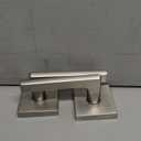 Mega Handles Prime Dummy Lever, Door Handle for Closet or French Doors, Single Side Door Levers, Non-Turning, Fits All Standard Door Sizes, Covered Screws Included - Satin Nickel (2 Pack) 5"