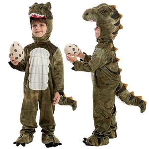 Spooktacular Creations Halloween Realistic T.rex Costume Outfit Dinosaur Jumpsuit with Egg for Kids Toddler Dress-up Party S