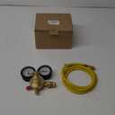 Nitrogen Regulator with 0-400 PSI Delivery Pressure, 60" Hose CGA580 Inlet Connection and 1/4'' Male Flare Outlet Connection