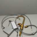 Moen Align Brushed Gold Smart Faucet Touchless Kitchen Faucet with Pull Down Sprayer, Modern Kitchen Sink Faucet with Voice Control and Power Boost, 7565EVBG