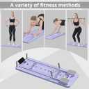 JANUA Pilates Board - Pilates Reformer Set, Multi-Purpose Foldable Pilates Reformer Board for Home, 5 in 1 Pilates Sliding Board