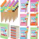 Sayglossy 24 Pcs End of Year Gift for Student from Teacher Summer Graduation Gift Ice Cream Party Favors Include Colorful Notebook Ice Cream Pen End of Year Student Gifts for Office Class School