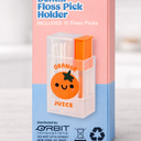 Orange Juice Box Floss Dispenser, Pack Of 4