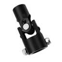 3/4 Round x 1" DD Steering Universal U Joint Black, Maximum Working Angle: 35 Degree, Total Length: 96mm (3-3/4")