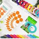 Mosquito Repellent Bracelets 24 Pack, Individually Wrapped Mosquito Repellent Bands with 60 Pcs Mosquito Stickers Patches, Natural Insect Bug Wristbands for Kids and Adults