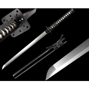 Lyuesword Handmade Full Tang Sharp Samurai Sword Katana Black Replica of Enter The Ninja Sword Real Battle Ready Ninjato