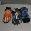 Bencailor 3 Pairs Kids Winter Gloves Waterproof Snow Ski Gloves Warm Windproof Adjustable Mittens for Boy Girl Outdoor (10-15 Years, Black Gold, Blue Black, Red)