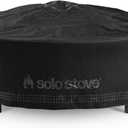 Solo Stove Surround Shelter Large | Protective Cover for Fire Pit Surround Table, Weather-Resistant, Solution Dyed Acrylic/PVC Backing/Aluminum Support Stays, Dims (HxDia): 20.8 x 54.1 in, Black