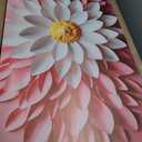 Ouzzlie Flower Canvas Wall Art White Art for Bedroom, 24" x 48"