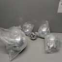 Haull 8 Pcs Large Disco Ball Set Silver Mirror Disco Reflective Ball with Hanging Ring Party Ornament Decoration for Stage Club Ballroom Dance Hall Wedding Prom Props(8'', 6'', 4'')