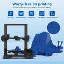 3DHoJor High Speed Printer Filament 1.75mm 1kg Cardboard Spool (2.2lbs) Rapid PLA to 5X Faster Printing Filament Dimensional Accuracy +/- 0.02 mm Fits for Most FDM 3D Printer-Blue