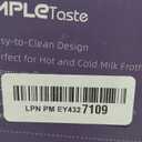 SIMPLETASTE Milk Frother, 4in1 Electric Milk Frother and Steamer, Automatic Warm and Cold Foam Maker and Milk Warmer for Latte, Cappuccinos, Dark Blue