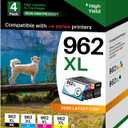 962XL 962 Remanufactured Ink Cartridges Replacement for OfficeJet Pro 9015e 9018e 9025e 9010 9015 9018 9020 9025 9012e 9012 Series (Black, Cyan, Magenta, Yellow, Combo Pack)