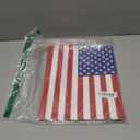 Beistle 4 Piece 10" x 13" Plastic USA American Flag Placemats For Patriotic Theme 4th of July Party, Memorial And Labor Day Table Decorations