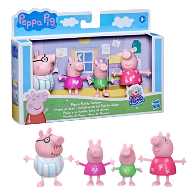 Peppa Pig Peppa's Adventures Peppa's Family Bedtime Figure 4-Pack