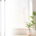 2 Pack Fiberglass Blind Wand Replacement Parts - Stick Accessory with Hook and Handle for Vertical Blinds（36inch）