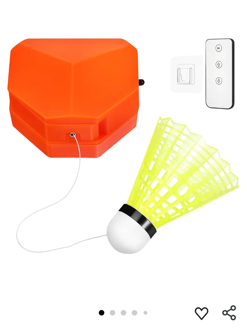 POPETPOP Badminton Self Training Tool, Badminton Rebound Trainer Single-Player Badminton Adjustable Trainer Device Elastic Stretch Badminton Racket Set for Indoor, 14.00X8.20X4.00CM, 4842KQRX216P