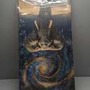 Palderwallart Galaxy Elephant Canvas Wall Art for Bathroom Bedroom Home, Surreal Animal Painting Print Picture Decor Artwork, Wrapped Gift Inner Frame 20x40 Inche