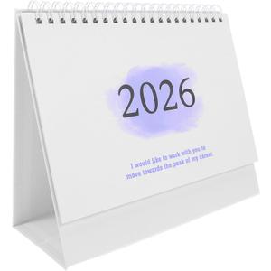Small Desk Calendar 2026, Small Standing Flip Desk Calendar 2026: July 2025-December 2026, Monthly Planner For Scheduling, Organizing, Home & Office - Purple