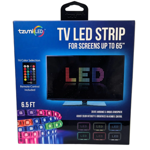 TV LED strip for screens up to 65" 6.5ft with remote color changing strips