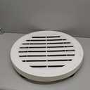 10 Inch [Neck Size] Round Air Vent Covers Modern AC Grille for Ceiling, Walls & Floors Air Duct Vent White HVAC Diffuser Cover Heater Vents Register Aluminium Air Outlet 0 Degree Airflow Circular Vent