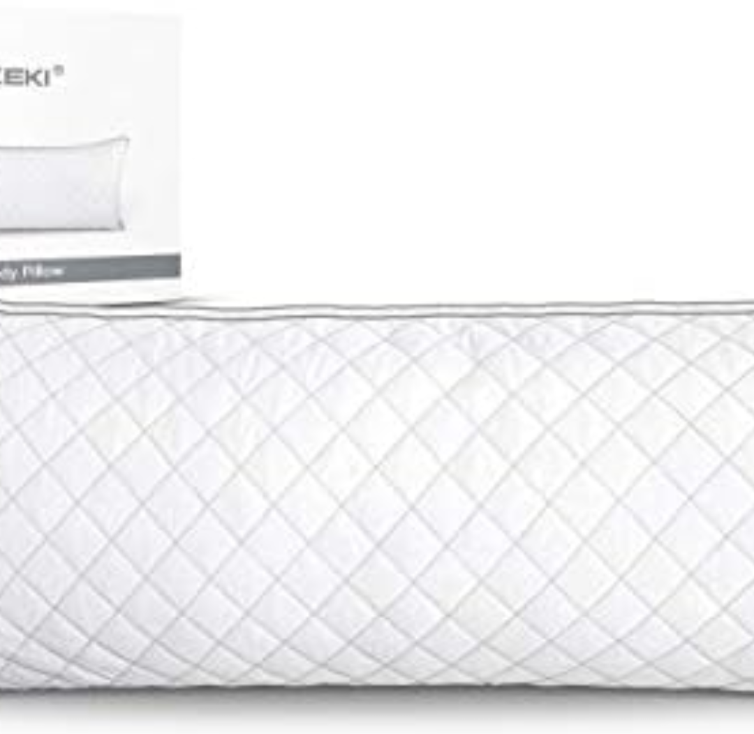 HOKEKI Luxury Full Body Pillow,Adjustable Fluffy Body Pillow for Sleeping, Soft Long Bed Pillow Insert, 20"x54"(White)