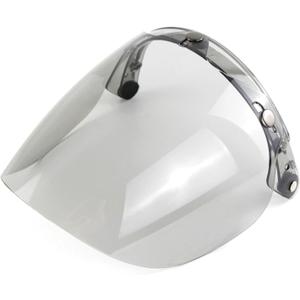 Motorcycle Windshield Open Face Helmet Visor Motorcycle Helmet Bubble Lens 3-Snap Bubble Wind Shield Visor Anti-UV Shield Visor Helmet Accessories (Beige)