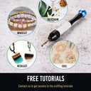 Micro Drill Bits Set with Pin Vise | Small Hand Drill - Pin Vise Hand Drill Manual, PCB Mini Bits for Resin Beads Polymer Clay | DYI Jewelry Making, set