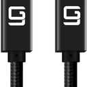 USB-C to USB-C Cable (40Gbps) SuperSpeed [Certified] USB4 to USB Type-C, 100W Power (USB 3.1 & 3.2 Compatible) Nylon Braided, Dual 4k or Single 5k @60hz Display (1.6ft/40Gbps)