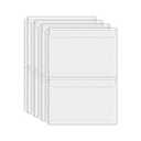 Mogoostry A4 Binder Pockets Zipperless Cash Envelopes 2 Pocket Binder Sleeves with Flap Binder Pouches Loose Leaf Inserts Folder Photocard Sleeve Filing Bags