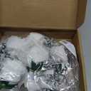 uxcell 3 Wrist Corsage and Boutonnieres Set Handmade Corsages for Wedding, White/Silver