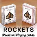 Regal Games [144 Decks] Rockets Bulk Playing Cards Set for Adults & Professionals - 310 GSM Linen Finish - Poker Cards for Blackjack, Euchre, Canasta - Casino Grade, Travel & Game Night Cards