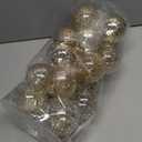 Sea Team Shatterproof Clear Plastic Christmas Ball Ornaments Decorative Xmas Balls Baubles Set with Stuffed Delicate Decorations (80mm/3.15 inch 20-Pack, Champagne)